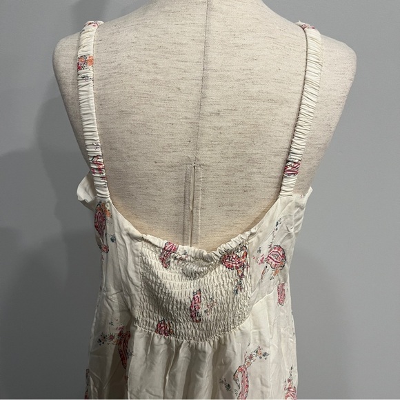 Seraphine Floral Maxi Dress in Cream and Pink Size 8 Maternity Paisley Print - Picture 7 of 8